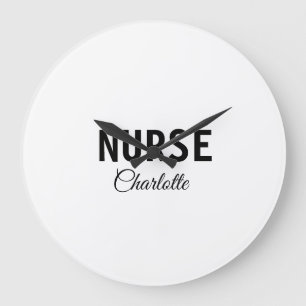 Grande Horloge Ronde Je suis infirmière experte médical ajoutez votre n