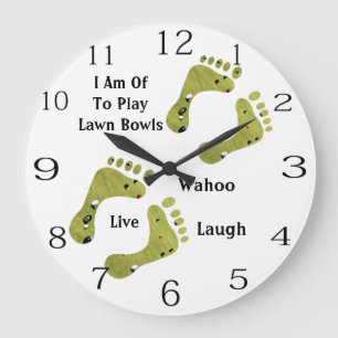 Grande Horloge Ronde Je Suis Parvenu À Jouer À Des Pelouses,