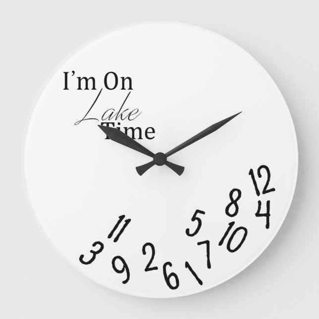 Grande Horloge Ronde Je suis sur l'horloge du lac (Recto)