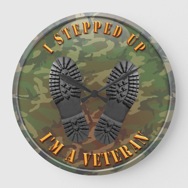 Grande Horloge Ronde Je suis un vétéran (Recto)