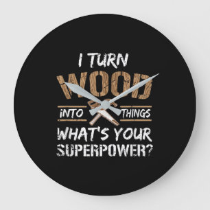 Grande Horloge Ronde Je Transforme Le Bois En Objets Carpenter Le Bois