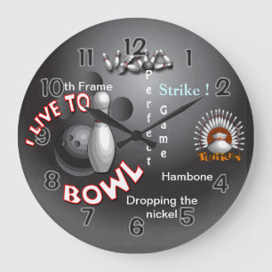 Grande Horloge Ronde Je vis au Bowl