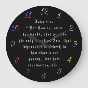 GRANDE HORLOGE RONDE JEAN 3:16