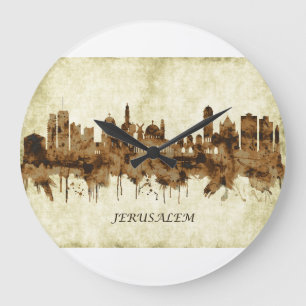 Grande Horloge Ronde Jérusalem Israël Cityscape