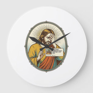 Grande Horloge Ronde Jésus a ajouté à l'histoire au lieu d'un message d