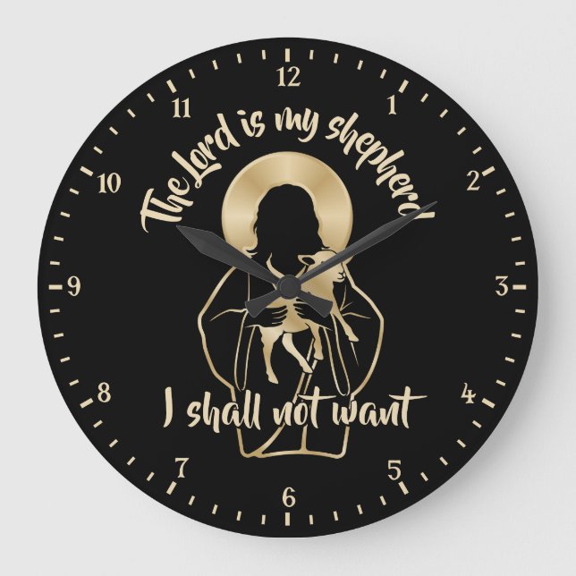 Grande Horloge Ronde Jésus Berger (Recto)