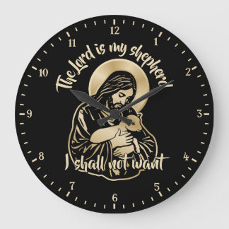 Grande Horloge Ronde Jesus Caring Shepherd