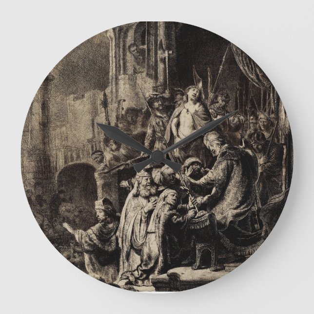 Grande Horloge Ronde Jésus-Christ devant Pilate (Recto)
