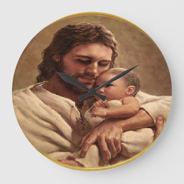 Grande Horloge Ronde Jésus est le roi des rois (Recto)