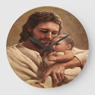 Grande Horloge Ronde Jésus et enfant