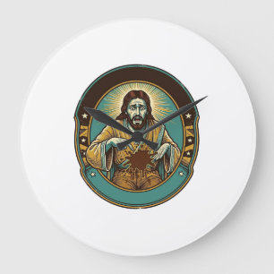 Grande Horloge Ronde Jésus tache de café le pantalon avant de rencontre