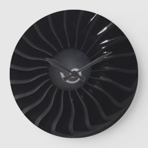Grande Horloge Ronde Jet Engine Acrylique Wall Clock
