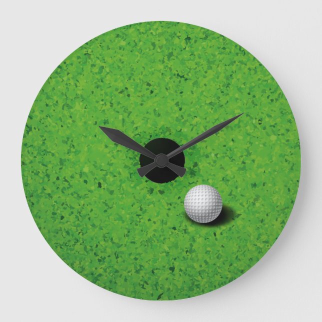 Grande Horloge Ronde Jeu de l'horloge murale de golf (Recto)