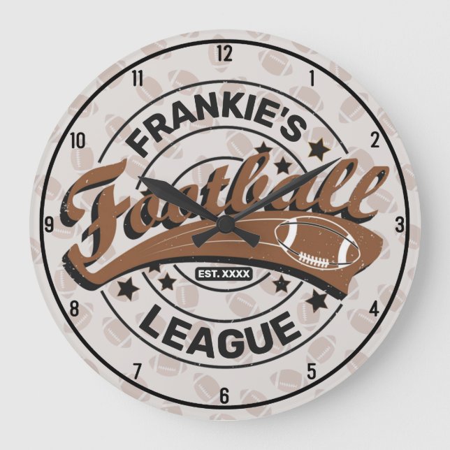 Grande Horloge Ronde Jeux d'acteurs de la ligue de football (Recto)