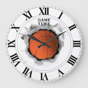 Grande Horloge Ronde Jeux de basket-ball