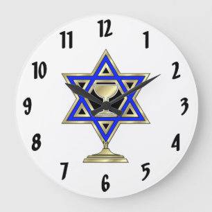 Grande Horloge Ronde Jewish Star