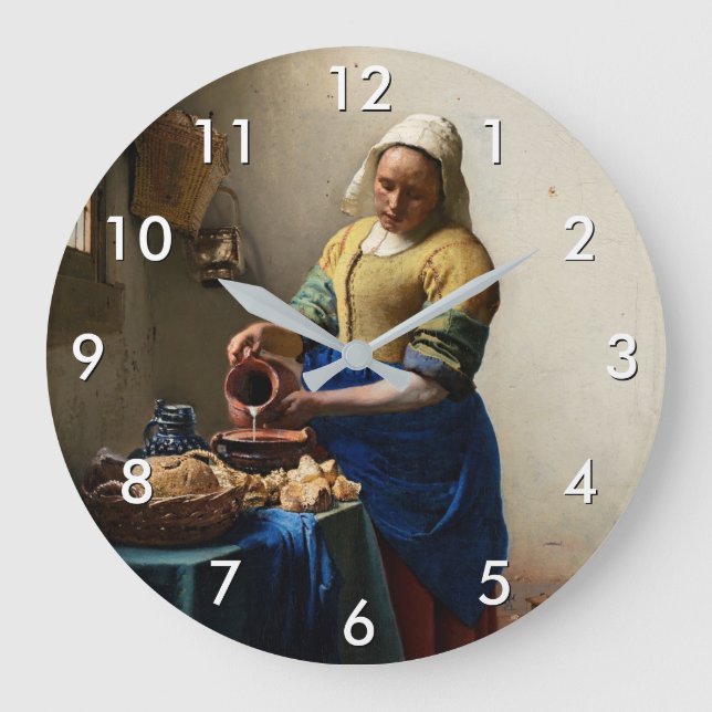 Grande Horloge Ronde Johannes Vermeer - La Milkmaid (Recto)