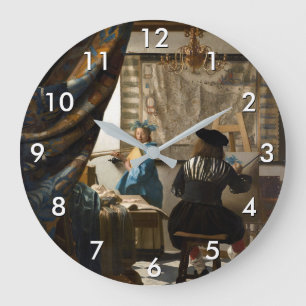 Grande Horloge Ronde Johannes Vermeer - L'Allégorie de la Peinture