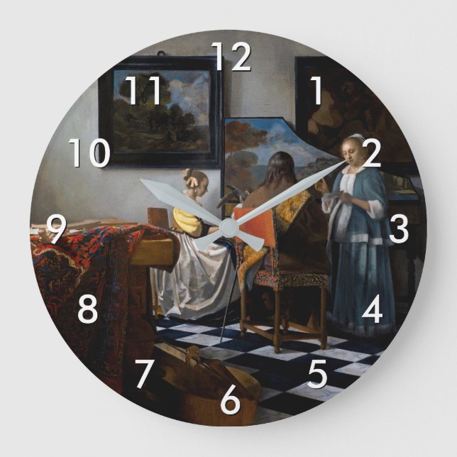 Grande Horloge Ronde Johannes Vermeer - Le Concert (Recto)