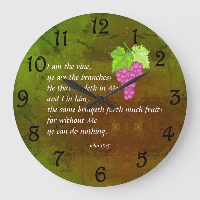 Grande Horloge Ronde John 15:5    (Recto)