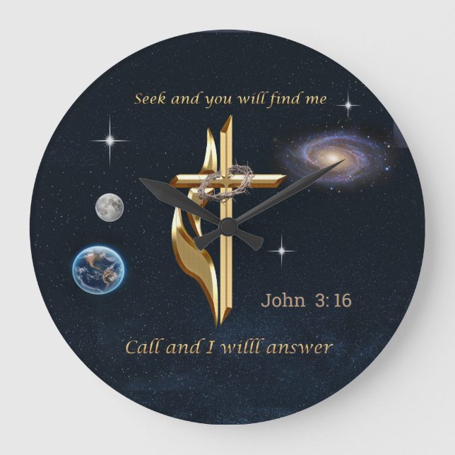 Grande Horloge Ronde John 3:16     (Recto)