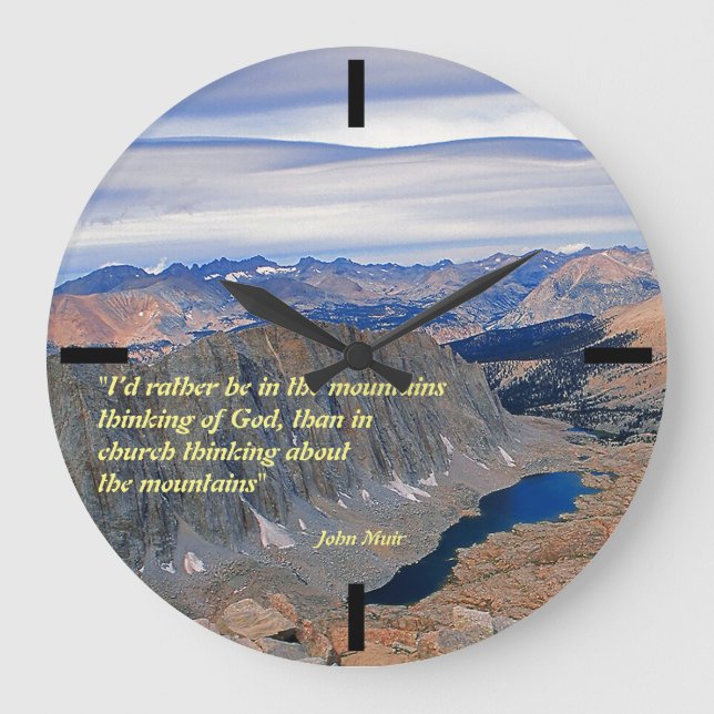 Grande Horloge Ronde John Muir Quota Large Clock (Recto)