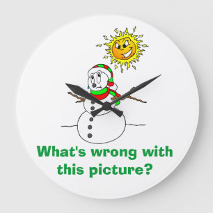 Grande Horloge Ronde Joke What's Wrong With This Picture