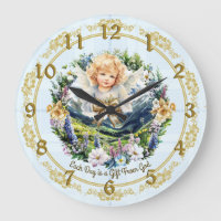 Joli bleu Inspirational Angel Cherub