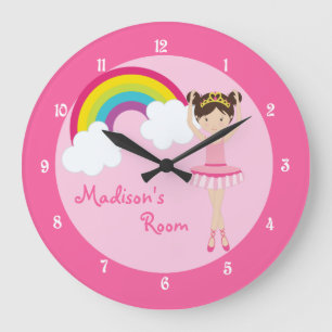 Grande Horloge Ronde Jolie Ballerine Rose