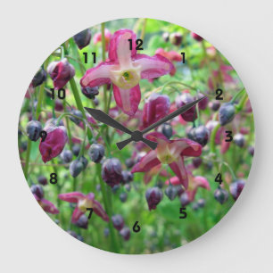 Grande Horloge Ronde Jolie Epimedium (Fairy Wings) Printemps