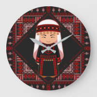 jolie fille palestinienne Broderie rouge tatreez