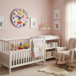 Grande Horloge Ronde Jouets pour Bébés et Équipements de Nursery