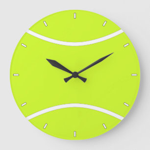 Grande Horloge Ronde Joueur ou entraîneur de Tennis Ball personnalisabl