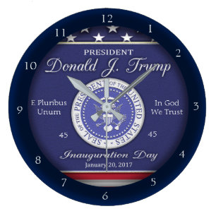 Grande Horloge Ronde Jour d'inauguration d'atout de Donald J