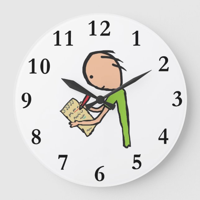 Grande Horloge Ronde Journaliste (Recto)