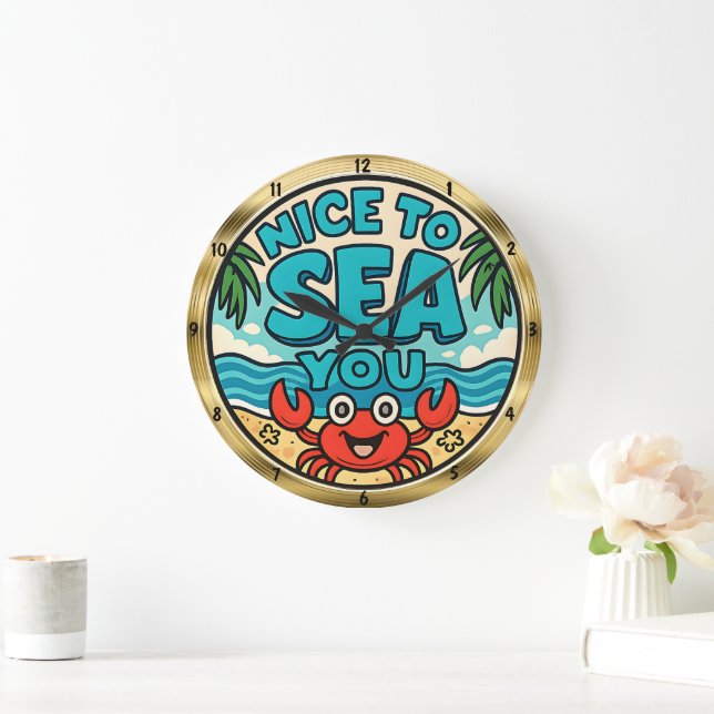 Grande Horloge Ronde Joyeuse mer de crabe (Maison)