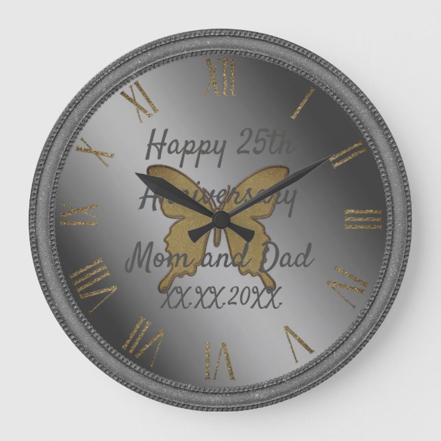 Grande Horloge Ronde Joyeux anniversaire (Recto)