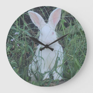 Grande Horloge Ronde Joyeux Lapin