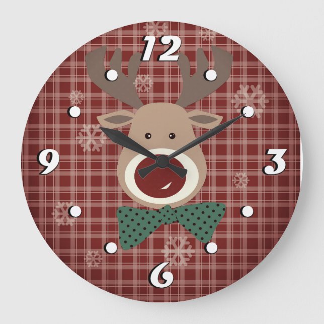 Grande Horloge Ronde Joyeux Noël ! (Recto)