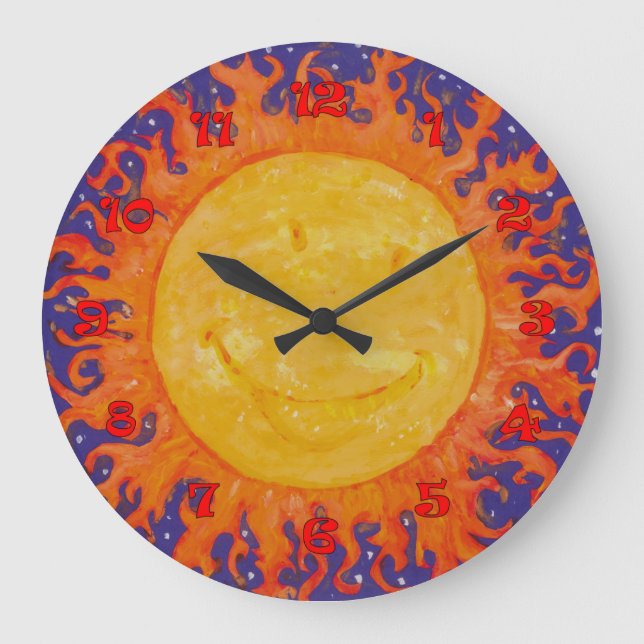 Grande Horloge Ronde Joyeux soleil (Recto)