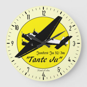 Grande Horloge Ronde Junkers Ju 52