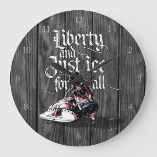 Grande Horloge Ronde Juste De La Glace Pour Tous (Hockey)