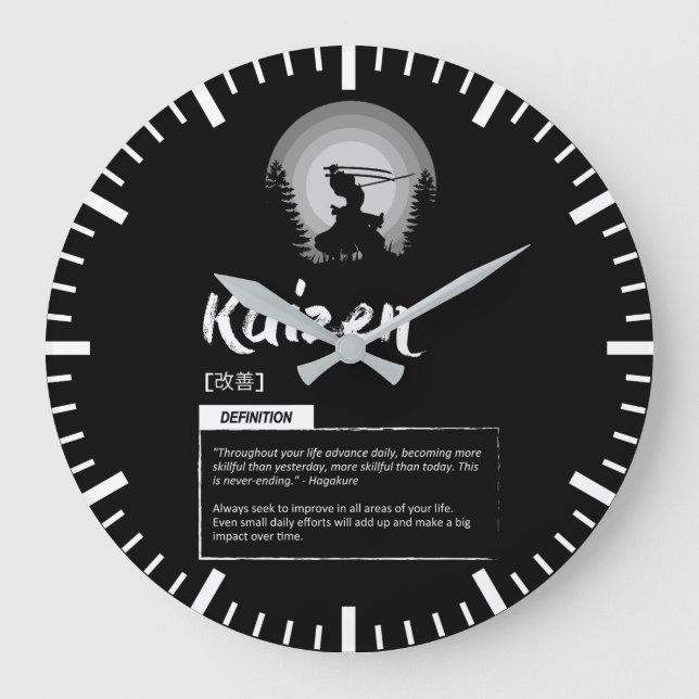 Grande Horloge Ronde Kaizen - Le concept japonais du succès (Recto)
