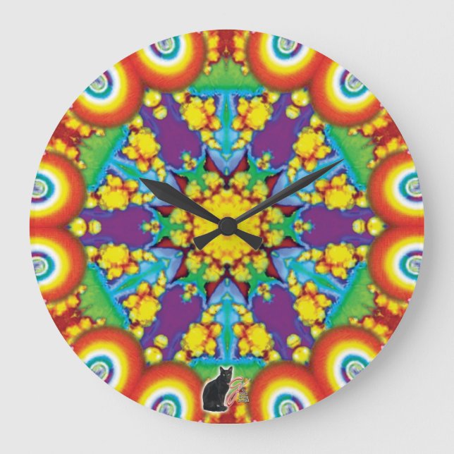 Grande Horloge Ronde Kaléidoscope phylétique (Recto)