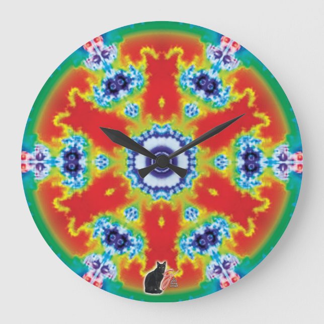 Grande Horloge Ronde Kaleidoscope Pivotant (Recto)
