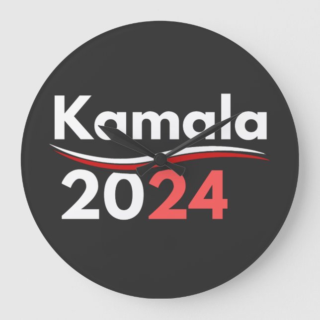 Grande Horloge Ronde kamala harris, kamala harris, kamala harris 2024 (Recto)