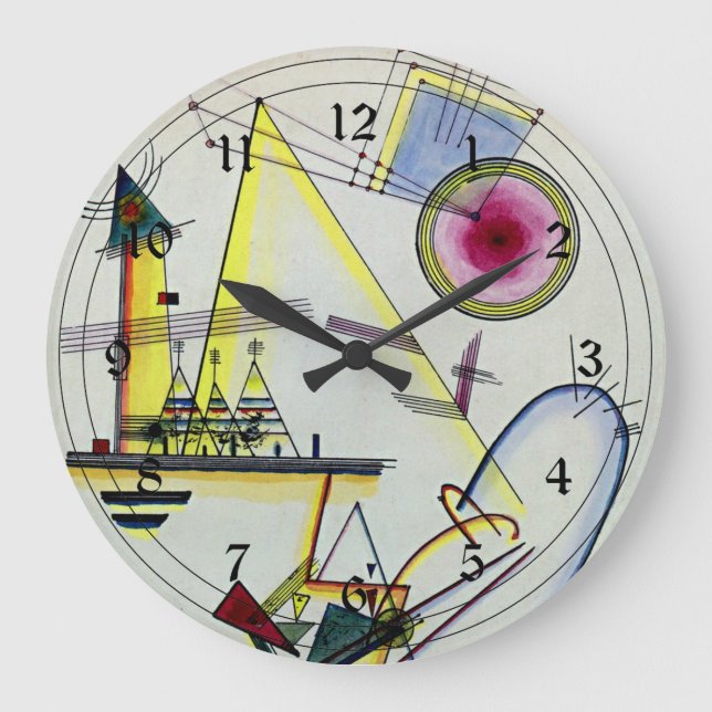 Grande Horloge Ronde Kandinsky - Soul délicate (Recto)