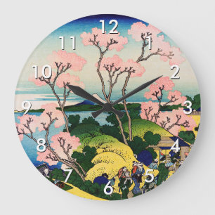 Grande Horloge Ronde Katsushika Hokusai - Gotenyama, Tokaido, Shinagawa