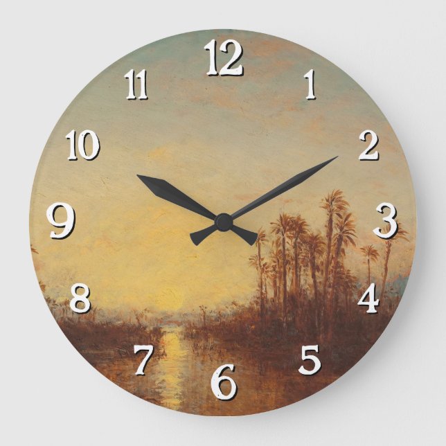 Grande Horloge Ronde Khartoum, Coucher De Soleil - Félix Ziem (Recto)