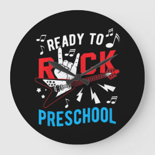 Grande Horloge Ronde Kids Ready To Rock Preschool